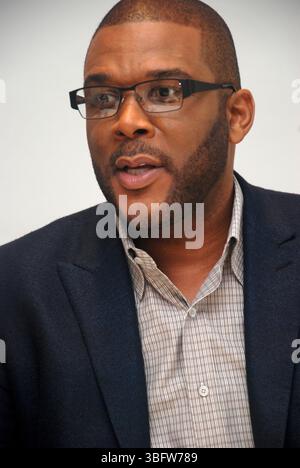 Tyler Perry à la séance de presse pour Alex Cross au four Seasons Hotel à Beverly Hills, Californie - 6 octobre 2012 Banque D'Images