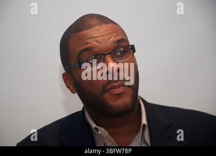 Tyler Perry à la séance de presse pour Alex Cross au four Seasons Hotel à Beverly Hills, Californie - 6 octobre 2012 Banque D'Images
