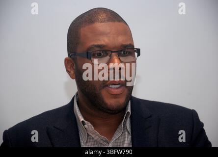 Tyler Perry à la séance de presse pour Alex Cross au four Seasons Hotel à Beverly Hills, Californie - 6 octobre 2012 Banque D'Images
