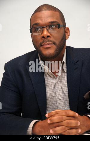 Tyler Perry à la séance de presse pour Alex Cross au four Seasons Hotel à Beverly Hills, Californie - 6 octobre 2012 Banque D'Images