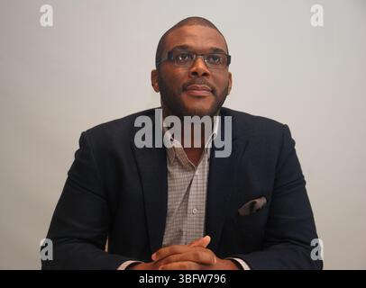Tyler Perry à la séance de presse pour Alex Cross au four Seasons Hotel à Beverly Hills, Californie - 6 octobre 2012 Banque D'Images
