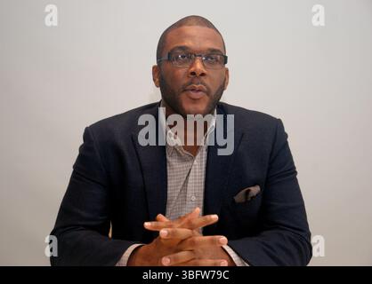 Tyler Perry à la séance de presse pour Alex Cross au four Seasons Hotel à Beverly Hills, Californie - 6 octobre 2012 Banque D'Images