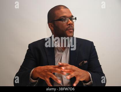 Tyler Perry à la séance de presse pour Alex Cross au four Seasons Hotel à Beverly Hills, Californie - 6 octobre 2012 Banque D'Images