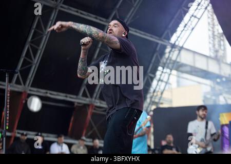 New Found Glory @ Slam Dunk Festival Italy, Milano. Foto di Davide Merli - Alamy Banque D'Images