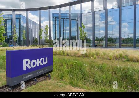Roku siège social à Cambridge Banque D'Images