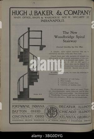 L'Indiana construction Recorder, daté du 25 juin 1927, est la publication officielle de l'Indiana Society of Architects. Il contient des détails sur les associations de construction, les matériaux de construction, les annonces et des informations sur les contrats de construction attribués dans l'Indiana. Banque D'Images
