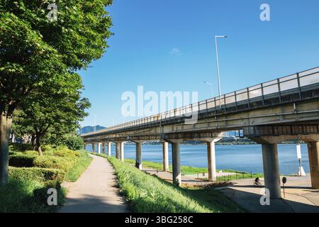 Été de Namyangju Hangang River Park Sampae District en corée Banque D'Images
