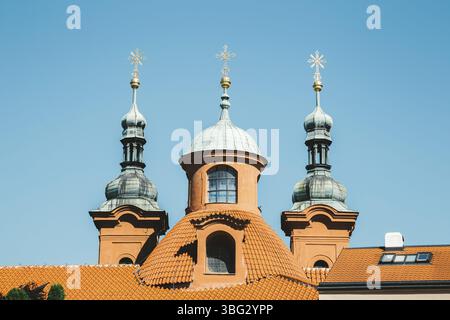 Église Saint-Laurent à Prague, République tchèque, Europe Banque D'Images