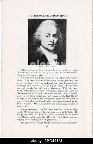 Publié par la Franklin County Historical Society en 1952, ce pamphlet décrit cinquante événements historiques importants dans le comté de Franklin, avec un accent particulier sur Columbus, Ohio, et son impact sur la région. Banque D'Images