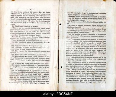 Actes de la convention de l'Indiana de 1838 pour former une société d'État anti-esclavage. Il comprend la constitution, le discours et l'information sur la structure et les objectifs de la société. Banque D'Images