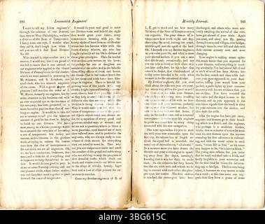 Le numéro d'août 1868 de la Brotherhood of locomotive Engineer's Monthly Journal se concentre sur les questions liées au département des chemins de fer des locomotives. Il comprend des articles nationaux et locaux sur divers sujets d’intérêt pour les ingénieurs, ainsi que des notes propres à la division, offrant un aperçu des défis et des préoccupations des professionnels du chemin de fer au cours de la période. Banque D'Images