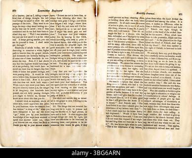 Ce numéro de décembre 1868 du journal mensuel de la Fraternité des ingénieurs de locomotive présente des articles et des rapports de division, offrant un aperçu des opérations de l'industrie ferroviaire et des intérêts professionnels des mécaniciens de locomotive. Banque D'Images