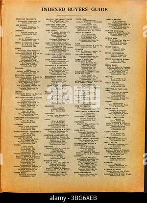 Cette page de l'Indiana construction Recorder, datée du 14 juin 1919, contient des renseignements sur les associations de construction de l'Indiana, les contrats attribués, les matériaux de construction et les fournitures pour divers projets de construction. Banque D'Images