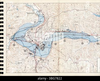 L'inondation de mars 1963 dans l'Ohio a établi des records dans le bassin de la rivière Hocking et a touché plusieurs autres régions, y compris le bassin de la rivière Scioto. Plus de 3 000 maisons ont été endommagées, deux vies ont été perdues et plus de 5 000 personnes ont été évacuées. Le montant total des dommages a été estimé à plus de 28 millions de dollars. Banque D'Images