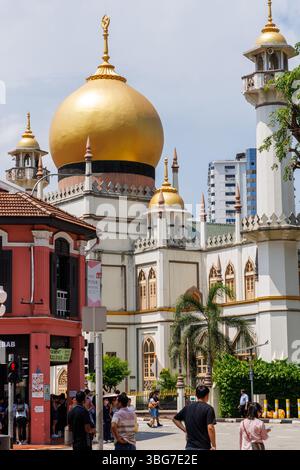 Mosquée Sultan, Kampong Glam Malay Heritage District, Singapour Banque D'Images