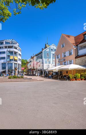Bade-Wuerttemberg : vie urbaine animée à Friedrichshafen Banque D'Images