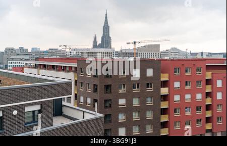 Impression d'Ulm, une ville dans un état nommé Bade-Wuertemberg dans le sud-ouest de l'Allemagne Banque D'Images
