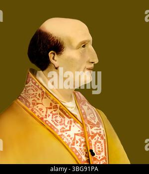 Le pape Alexandre IV ou Alessandro IV, né sous le nom de Rinaldo di Jenne, vers 1199 – 1261, souverain des États pontificaux du 12 décembre 1254 à sa mort, édité numériquement Banque D'Images