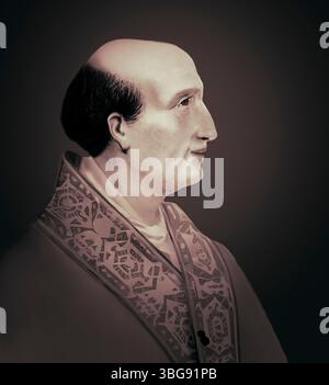 Le pape Alexandre IV ou Alessandro IV, né sous le nom de Rinaldo di Jenne, vers 1199 – 1261, souverain des États pontificaux du 12 décembre 1254 à sa mort, édité numériquement Banque D'Images