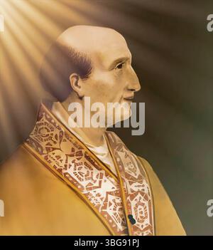 Le pape Alexandre IV ou Alessandro IV, né sous le nom de Rinaldo di Jenne, vers 1199 – 1261, souverain des États pontificaux du 12 décembre 1254 à sa mort, édité numériquement Banque D'Images