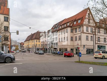 Impression d'Ulm, une ville dans un état nommé Bade-Wuertemberg dans le sud-ouest de l'Allemagne Banque D'Images