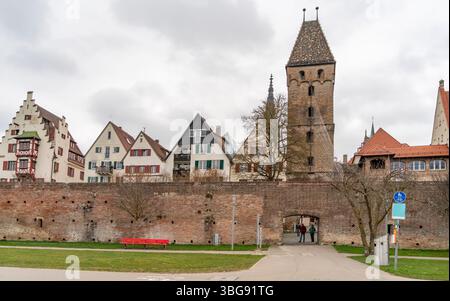Impression d'Ulm, une ville dans un état nommé Bade-Wuertemberg dans le sud-ouest de l'Allemagne Banque D'Images