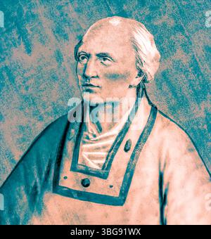 Pierre de Candie, également connu sous le nom de Peter Phillarges, Pietro Di Candia, Petros Philargos, c. 1339 – 1410, comme Alexandre V ou Alessandro V, antipape élu par le concile de Pise pendant le schisme occidental, il a régné de 1409 à sa mort en 1410, édité numériquement Banque D'Images