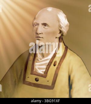 Pierre de Candie, également connu sous le nom de Peter Phillarges, Pietro Di Candia, Petros Philargos, c. 1339 – 1410, comme Alexandre V ou Alessandro V, antipape élu par le concile de Pise pendant le schisme occidental, il a régné de 1409 à sa mort en 1410, édité numériquement Banque D'Images