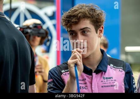 Montmelo, Espagne, 01 juin 2025, Franco Colapinto, d'Argentine, concourt pour Alpine . La journée du Grand Prix d'Espagne 2025, qui se déroule à Montmelo, en Espagne. Crédit : Michael Potts/Alamy Live News Banque D'Images