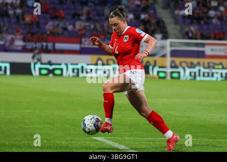 Wien, Österreich 03. Juni 2025 : UEFA Nations League Women - 2025 - Österreich vs. Deutschland Im Bild : Maria Plattner (Österreich) Banque D'Images