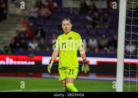 Wien, Österreich 03. Juni 2025 : UEFA Nations League Women - 2025 - Österreich vs. Deutschland Im Bild : Torhüterin Mariella El Sherif (Österreich) Banque D'Images