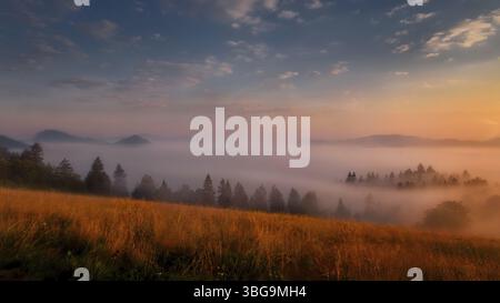 Belle nature slovaque préservée, une destination merveilleuse pour les vacances et la détente Banque D'Images