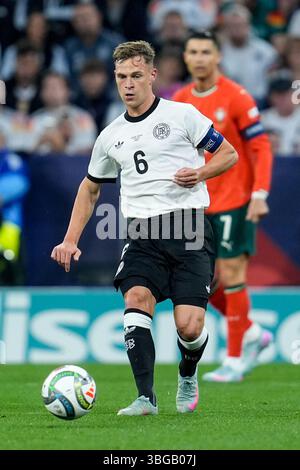 Munich, Allemagne. 04 juin 2025. Joshua Kimmich (Allemagne) lors de la demi-finale de l'UEFA Nations League entre l'Allemagne et le Portugal à l'Allianz Arena Munich Allemagne le 4 juin 2025. Crédit : photo Goal Pix/Alamy Live News Banque D'Images