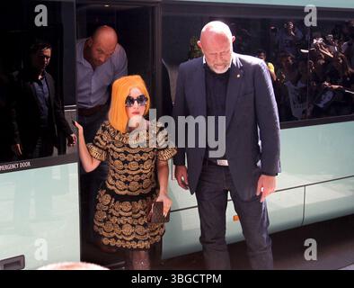 Lady Gaga à l'hôtel Athenee Palace Hilton Bucarest à Bucarest - 15 août 2012 Banque D'Images