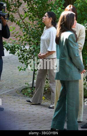 Madrid. Espagne. 20250605, la Reine Letizia d'Espagne, Mercedes Araujo Díaz de Teran, Secrétaire général de la Maison Royale assiste à la réunion du Conseil d'administration de la Residencia de Estudiantes à la Residencia de Estudiantes le 5 juin 2025 à Madrid, Espagne crédit : MPG/Alamy Live News Banque D'Images
