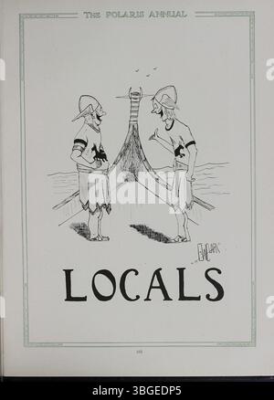 L'édition 1928 du Polaris Annual, l'annuaire de l'école secondaire North, commémore l'héritage de la fondation et du développement de l'école. Le North High School original a été achevé en 1893, conçu par Frank L. Packard dans le style Renaissance romane. Il déménage à un nouvel emplacement en 1924 au 100 East Arcadia Avenue. Charles D. Everett, qui était directeur à partir de 1893, est célébré pour son long mandat dans l'annuaire. Banque D'Images