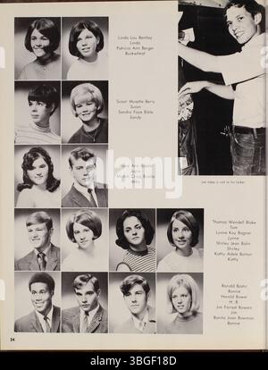 L’annuaire West High School de 1970, The Occident, fournit un historique du développement de l’école. West High, situé au 120 South Central Avenue, a ouvert ses portes en 1908. L'école déménage dans un nouveau bâtiment en 1929, conçu par Howard Dwight Smith. Banque D'Images