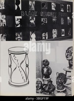 Page 109 de l'annuaire de 1970 de West High School, intitulé « L'Occident ». Cet annuaire fournit le contexte historique de l'école, fondée en 1908 sur South Central Avenue. Le nouveau bâtiment de l'école, construit en 1927, a été conçu par Howard Dwight Smith, l'architecte de l'Ohio Stadium. L'annuaire souligne l'héritage de l'école, qui continue de fonctionner en 2018, bien que Starling Junior High School ait fermé en 2012. Banque D'Images