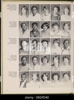 L'annuaire 1980, Diabolis, de Marion Franklin High School, reflète la vie étudiante et les événements scolaires. Située à South Columbus, Ohio, l'école a ouvert ses portes en 1953, offrant une éducation de la 7e à la 12e année. Banque D'Images