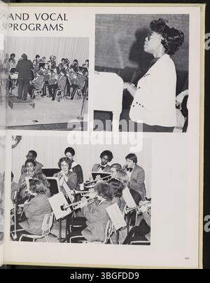 L'annuaire 1980 de l'école secondaire Marion Franklin, Diabolis, présente des souvenirs du passé de l'école. L'école, située au 1265 Koebel Road à Columbus, Ohio, a ouvert ses portes en 1953 et a initialement servi les classes 7-12 dans le cadre du Marion Township School District. Banque D'Images