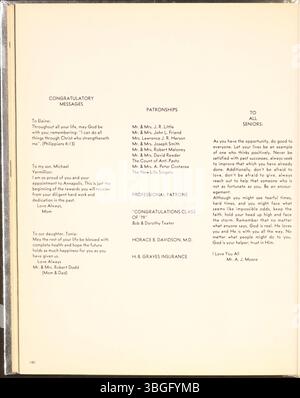 L'annuaire 'Legend' 1979 de Whetstone High School met en lumière les réalisations scolaires et parascolaires de l'année scolaire 1978-1979. Créé en 1961 pour atténuer la surpopulation à l'école secondaire North, ce numéro de l'annuaire documente les principales activités des élèves et de l'école. Banque D'Images