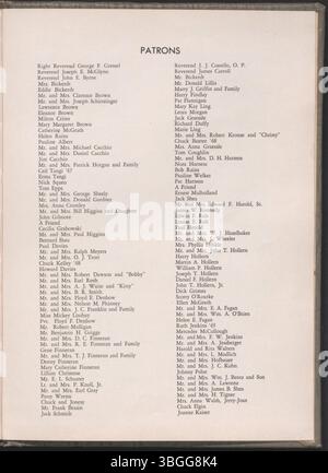 Page 48 de l'annuaire de 1949, 'le pilote', de l'école secondaire Holy Family, créée en 1912 et fermée en 1971. Banque D'Images