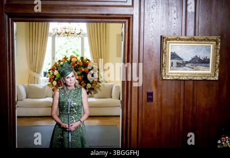 Prague, République tchèque. 05 juin 2025. 15 :49 :25 PRAGUE, 05-06-2025, résidence néerlandaise au PragueKing Willem Alexander et la reine Máxima effectuent une visite d'Etat en République tchèque à l'invitation du Président. PHOTO : NLBeeld/POOL/Robin UtrechtDans la photo : interview de presse à la résidence néerlandaise de Prague crédit : NL Beeld / Patrick van EMST Banque D'Images