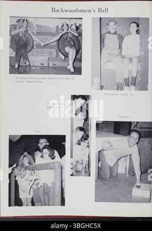 L'annuaire 1964 de la Marion Franklin High School, page 112, présente le contenu de 'Photogene', capturant la vie étudiante au lycée public de Columbus, Ohio. Banque D'Images