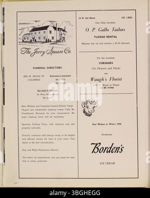 Dans l'annuaire de 1959, intitulé « The Occident », les étapes importantes de West High School sont abordées, y compris son ouverture en 1908. Le bâtiment de la deuxième école a été conçu par Howard Dwight Smith et a ouvert ses portes en 1929. Le premier bâtiment a été réaménagé sous le nom de Starling Junior High et a finalement fermé en 2012. Banque D'Images