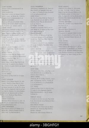 L'annuaire Reynolian de 1965 retrace l'histoire de longue date du lycée de Reynoldsburg. Il met en évidence l'école originale dans le canton de Truro à partir de 1819, en commençant par une cabane en rondins, et le développement de l'Académie de l'Union de Reynoldsburg en 1868. La première promotion de l'académie est diplômée en 1871. Une école de briques a été construite en 1858 et agrandie plus tard avec un troisième étage en 1925. Le premier annuaire a été publié en 1943. Banque D'Images