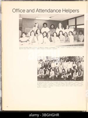 Whetstone High School, qui a ouvert en 1961 pour gérer le débordement de North High School, a son annuaire intitulé *The Legend*. L’édition 1979 met en lumière les activités académiques et sociales des élèves de l’école. Banque D'Images