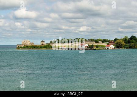 Old Fort Niagara sur le lac Ontario, à l'embouchure de la rivière Niagara Banque D'Images