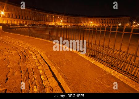 L'Angleterre, Somerset, Bath, Royal Crescent Banque D'Images