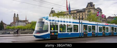 Tramway Zurich Cobra Banque D'Images